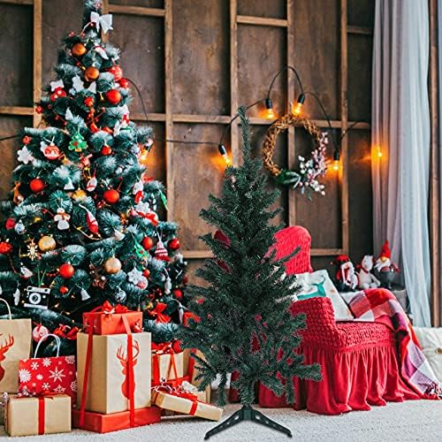 Bestoyard 1pc עץ חג המולד מלאכותי ביתי עץ חג המולד דקורטיבי עץ חג המולד ביתי קישוטים לחג המולד ירוק עיצוב בית