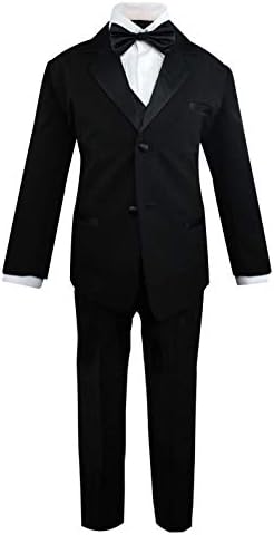 לוקה גבריאל פעוטות בנים 5 חתיכה קלאסי מתאים רשמית חליפת עניבת פרפר סט