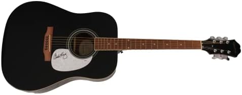 קרול קינג חתמה על חתימה בגודל מלא גיבסון אפיפון גיטרה אקוסטית עם פסא/די. אן. איי פסא קואה-זמרת אגדית כותבת שירים,