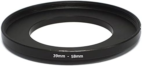 נינוליט 39 ממ כדי 58 ממ מצלמה עדשת אלומיניום סגסוגת צעד עד טבעת מתאם טבעת שחור
