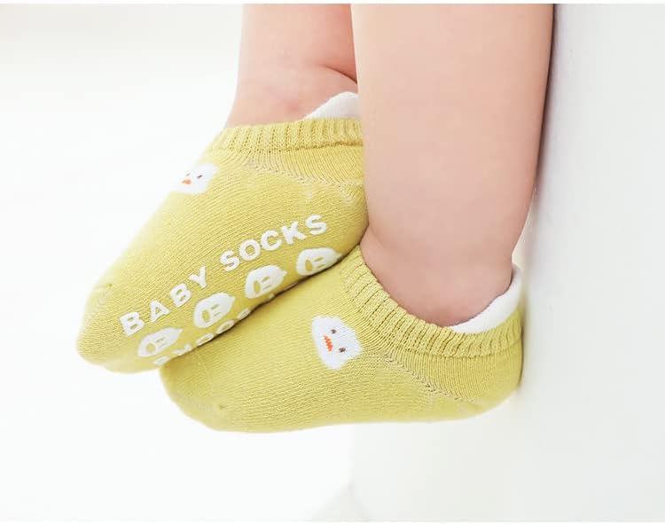 ADEIMOO BABY גרביים ללא החלקה יוניסקס לתינוק אנטי-החלקה גרבי גרבי פעוט גרבי קרסול לבנות תינוקות תינוקות