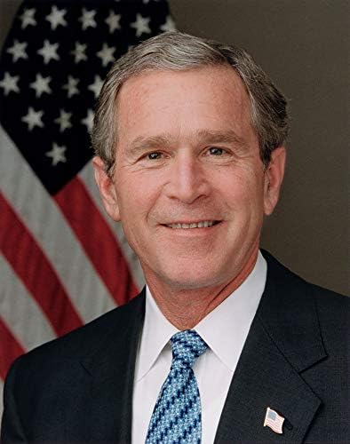 תצלום ג'ורג 'וו. בוש - יצירות אמנות היסטוריות משנת 2003 - דיוקן נשיא ארהב - - חצי ברוס