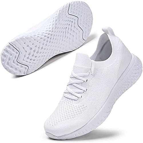 נעלי רשת קלות של FLEKMANART קל משקל קל משקל נושם נעלי ריצה נושמות מאמני אימון שרוך נעלי הליכה של פלטפורמה