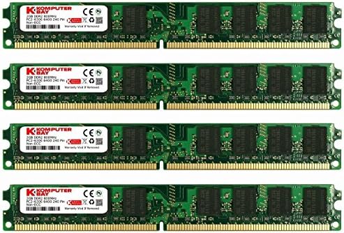 Komputerbay 8GB DDR2 800MHz PC2-6300 PC2-6400 זיכרון שולחן עבודה DIMM עם מוליכים למחצה של סמסונג