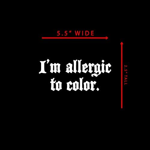 אני אלרגי לצבע יום רביעי של אדימס ציטוט מדבקות מדבקות מחשב נייד מכונית נייד 5.5 x2.5
