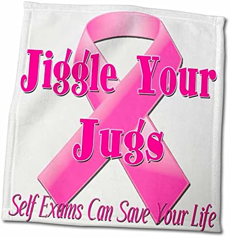 3 דרוז בלונדינית מעצבת תמיכה מצחיקה לסרטן שד - JIGGIGLE YOUGHS - מגבות