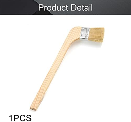 Utoolmart 1.96 מברשות צבע לשימוש חוזר אחיזת עץ מתכתית מתכת 12 אינץ