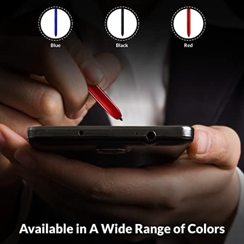 Stylus for Samsung Galaxy Note 10 Lite S Pen עם Bluetooth, קל משקל, קל לשימוש, אין צורך בסוללות, אדום