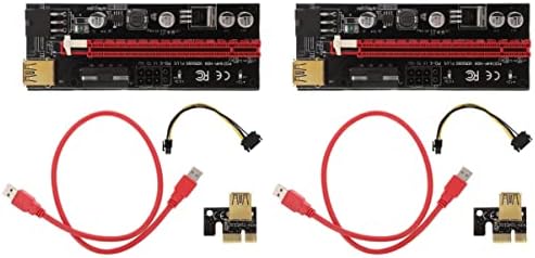 כבלים של Mobestech מתאם כבלים מחשב סיומת 2 מגדיר PCI-PCI Express Extender PCI- E 1X עד 16X מתאם PCI- EDAINT DIAPTER E 1X למתאם
