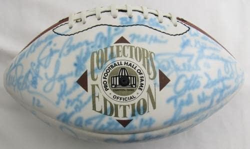 NFL Hofers החתימה את וילסון NFL כדורגל וולטר פייטון ג'ים בראון ג'וני יוניטס ג'ו - כדורגל חתימה