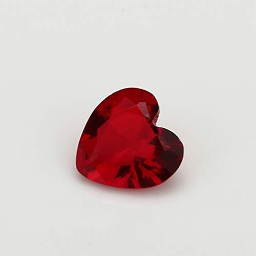 מרפא 10 יחידות זכוכית גבישי לב אדום גבישים אבני חן יהלומים