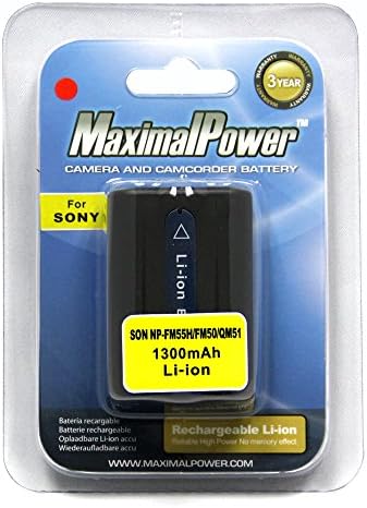 סוללה להחלפת כוח מקסימאלי עבור Sony NP-FM50 NP-FM30 NP-FM51 NP-QM50 NP-QM51 NP-FM55H ו- SONY M Type NP-FM50 מצלמת מצלמה