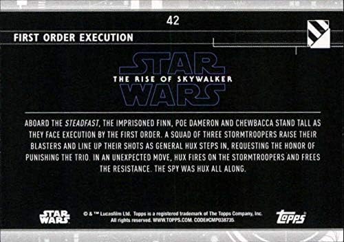 2020 Topps מלחמת הכוכבים העלייה של Skywalker Series 2 Blue 42 כרטיס סחר בהזמנה ראשונה