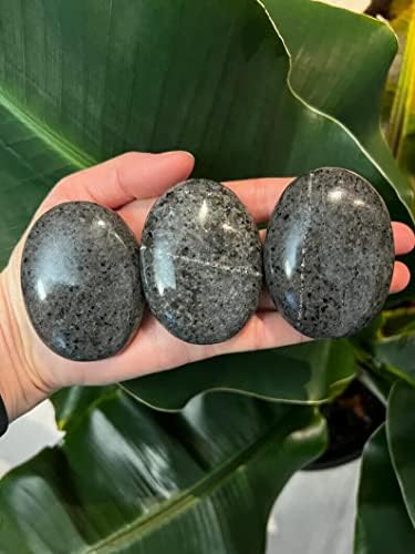 אבן דקל קריסטל של AAA טבעית טבעית אבן דקל קריסטל לרייקי וכיס ריפוי גבישי אבן דאגה לחרדה טיפול בהקלה על לחץ, רב צבעוני, 5x5x5