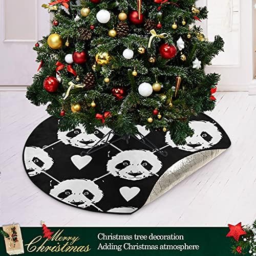 פנדה חמודה עץ חג המולד חמודה מחצלת עץ אטום למים שטיח מחצלת מגש מתחת לאביזר עץ חג המולד לקישוט חג המולד אספקת בית לחג