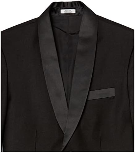 קלווין קליין בנים 2-קטע חליפת טוקסידו רשמית להגדיר, כולל ז ' קט & מגבר; מכנסי שמלה, סאטן לקצץ המפרט & מגבר; כיסים פונקציונליים