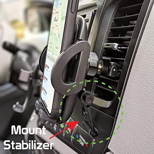 360 Multi Mount Works מלאים עבור צור RS75 ומחזיק מכוניות מתכווננים לחלוטין, ניידים, עמידים עד 3.5 אינץ 'מסכים ו -8 פאונד!
