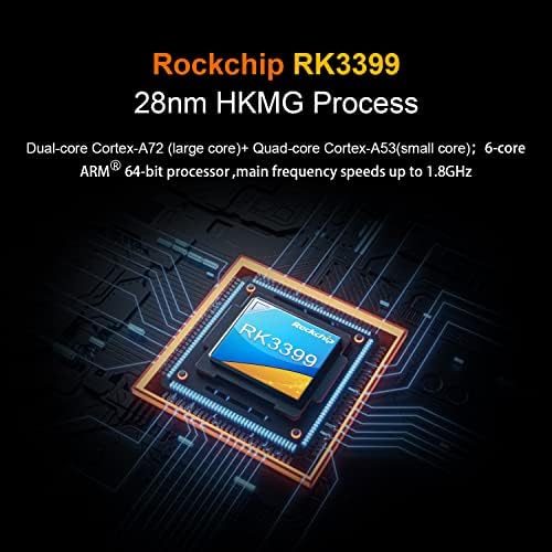 כתום PI 4 LTS 3GB+16GB Rockchip RK3399-T 6 Core ARMR 64 סיב