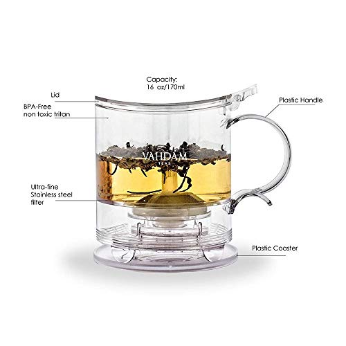 Vahdam, מושלם הגשה כפית תה ויצרנית תה אימפריאלית, 16 גרם, סיר תה מחלקת תחתית
