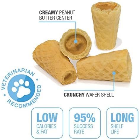 Medi -Crunch - פינוקי כיס כדורי כלבים לשימוש עם כדורים, כמוסות, טבליות או תרופות ותוספי מזון אחרים הופכת את מתן