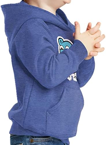 קפוצ'ון סוודר של פעוטות כחולות - קפוצ'ון עיצוב חמוד ספוג קפוצ'ון פליס - קפוצ'ון מצויר לילדים