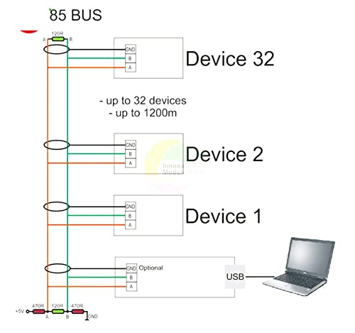 USB 2.0 ל- TTL RS485 מתאם ממיר סדרתי FTDI FT232RL FT232 SN75176 הגנה מפני פונקציה כפולה