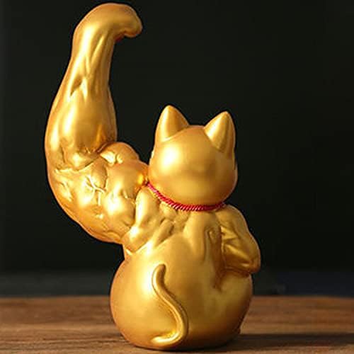 Artfilif זרוע שריר קבל עשיר פסל חתול זרוע גדולה מזכה פסל חתולים מנקי נקו חתול קיילין זרוע חתול ברי מזל קישוט
