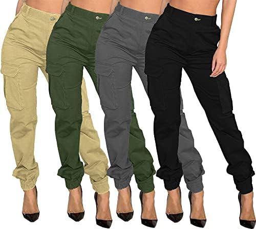 מכנסי מטען של מכנסי מטען מכנסי טרקלין מסוואות מכנסי טרקלין מסווגים מרובי חיצוניים מכנסי טרנינג ג'וג'ר מזדמנים עם כיס