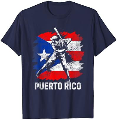 פורטו ריקני בייסבול נגן פורטו ריקו דגל בייסבול אוהדי חולצה