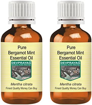 Devprayag טהור Bergamot Mint שמן אתרי שמן אתרי מזוקק 100 מל x 2