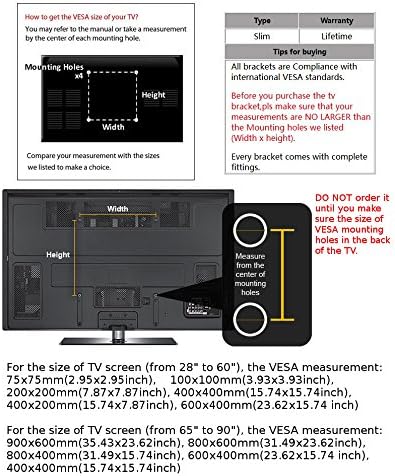 CK Global Global Profile Tilt Tilt TILT Slacket הרכבה עם רמת רוח מובנית עבור LG TV TV 32 אינץ 'דגם: 32LN530B.