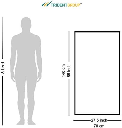 מגבות רחצה של Trident Premium סט של 2 מגבת יוקרה גדולה לחדר אמבטיה, מגבות מקלחת טריזפה בגודל 24 x 49