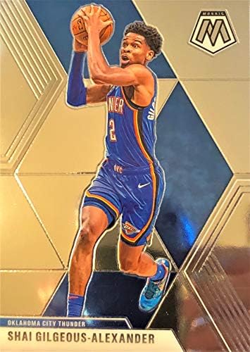 Shai Gilgeous -alexander Card כדורסל בכדורסל - 2019-20 כרטיס כדורסל פסיפס של פאניני - שנה אוקלהומה סיטי כרטיס רעם