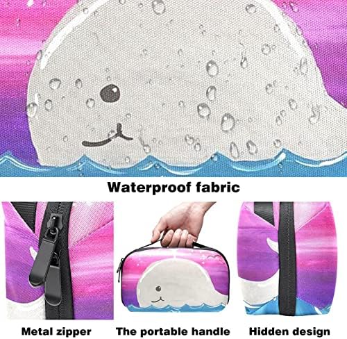 תיק טואלטיקה תליית ערכת DOPP לגברים שקית גילוח עמידה במים לנסיעה, קריקטורה של דולפין לתינוק