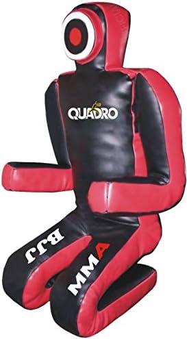 Quadro -MMA אומנויות לחימה מתמודדות דמה שחור/אדום ג'יו ג'יטסו תיק אגרוף - לא ממולא