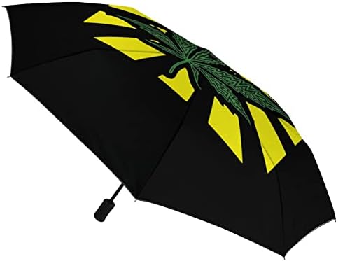 מטריית עשב אוטומטית מטרייה מתקפלת ניידת נגד אולטרה סגול מטריות נסיעות עמידות למים ואטומות לרוח פתיחה/סגירה