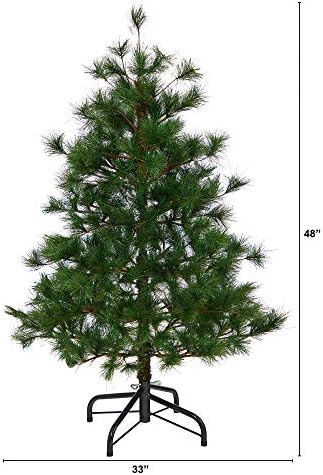 כמעט טבעי 4ft. יוקון מעורבב אורן עץ חג המולד מלאכותי עם 366 ענפים הניתנים לכיפוף, ירוק