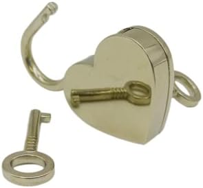 Cafurty Metal Stall Metal מנעול בצורת לב במנעול מיני עם 2 מקשים לתכשיטים קופסאות קופסאות קופסאות קופסאות ספר יומן, כסף