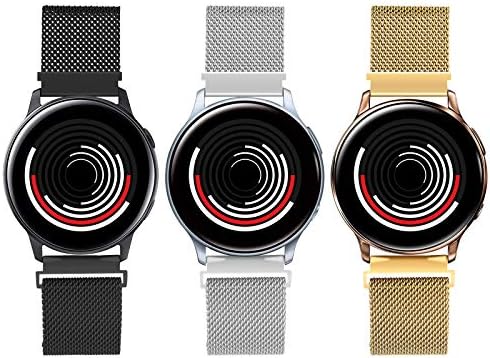 Yuejiamei 3 להקות מטאל תואמות עבור Galaxy Watch 4 להקות/Galaxy Watch 4 להקות קלאסיות/Galaxy Watch 5 להקה/Galaxy Watch 5