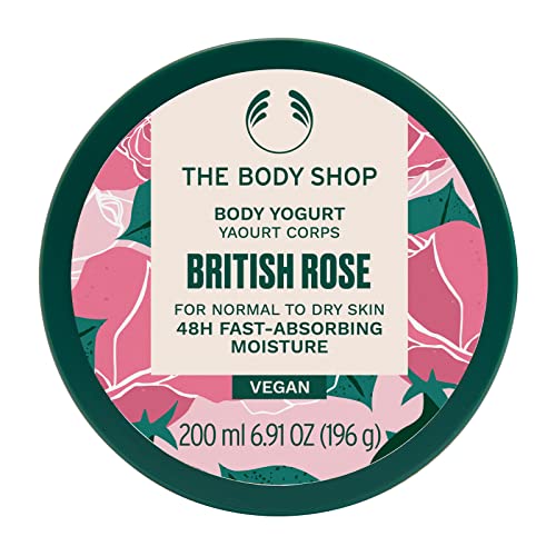 גוף החנות הבריטי רוז גוף יוגורט-מיד סופג לחות מכף רגל ועד ראש - לעור רגיל עד יבש-טבעוני-6.91 עוז