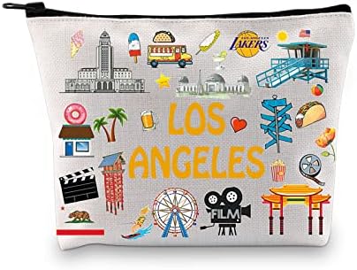 לוס אנג 'לס מתנות לנשים לוס אנג' לס קוסמטי פאוץ מתנה עבור לוס אנג ' לס מאהב חופשת מתנה נסיעות פאוץ