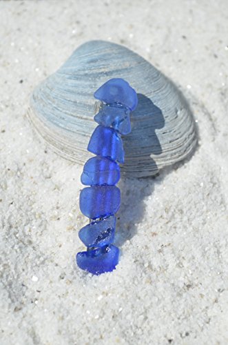 אמיתי קובלט כחול ים זכוכית צרפתית סיכת-60 ממ
