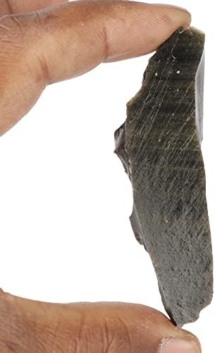 Gemhub סלע טבעי מחוספס אובסידיאן שחור 151.20 CT אבן חן רופפת או נפילה
