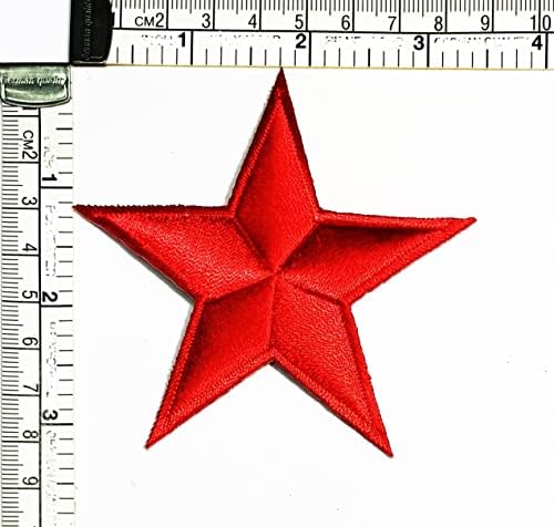 טלאי כוכב אדום טלאי מדבקת קריקטורה ילדי ילדים ברזל על בד אפליקצית תפירת מלאכת תיקון דקורטיבי סימן סמל תלבושות