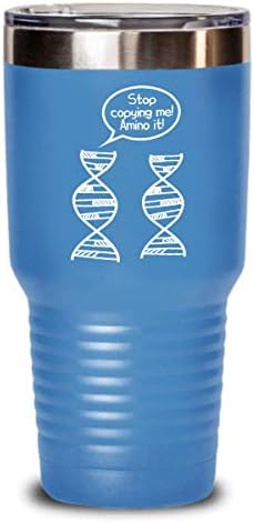 גנטיקאי כוס - רעיון מתנה של גנטיקה מצחיקה - מתנה לביולוגיה - DNA Tumbler - מתנת חנון מדע - תפסיק להעתיק אותי, אמינו