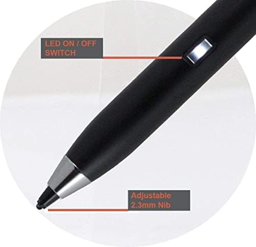 Broonel Black Point Point Digital Active Stylus Pen - תואם ל- Fusion5 Fwin232 Pro S3 10.1 טאבלט