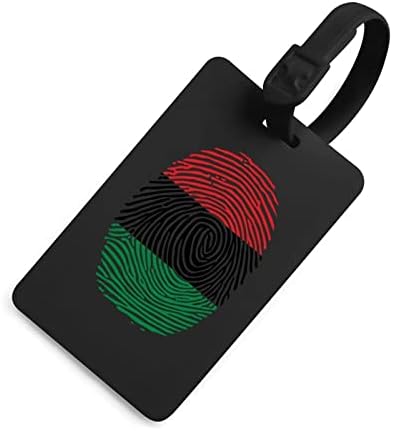 פאן אפריקה טביעות אצבע תגי מזוודות פרט עשה זאת בעצמך עיצוב צבעוני פרטיות כיסוי כתובת כרטיס עבור נסיעות תיק מזוודה
