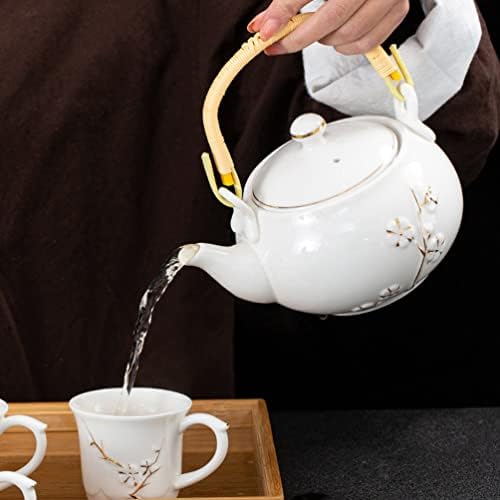 ערכת תה סינית לוקסשיני 4 יחידות קומקום Rattan ידית החלפת תה קומקום ידית ארנק אחיז