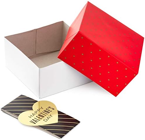 Hallmark 8 קופסאות מתנה בינוניות של יום האהבה לתכשיטים, סוכריות עטופות, צעצועים קטנים, כרטיסי מתנה