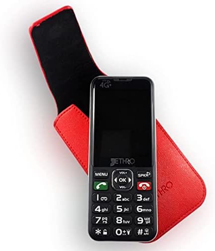 Jethro SC490 4G טלפון סלולרי בכיר לא נעול, כפתורים גדולים, תצוגה גדולה, נפח חזק, קל לשימוש, שיחה וטקסט רק עבור
